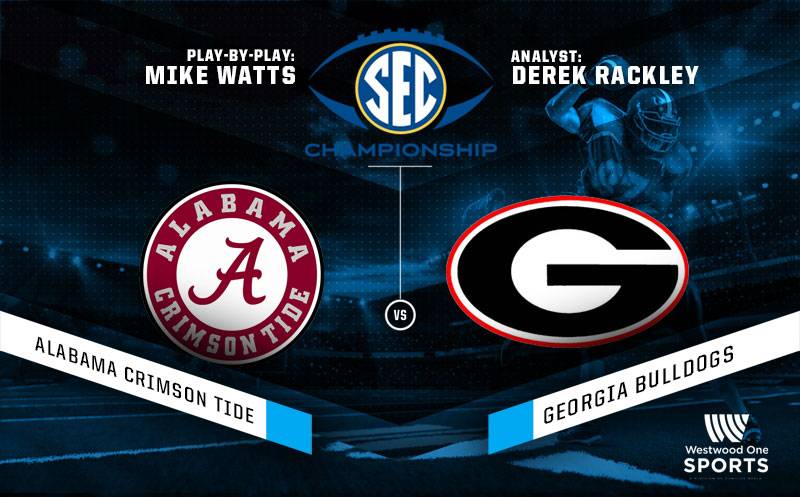SEC Championship Alabama vs. Georgia Saturday 12/2 @ 12:30 pm